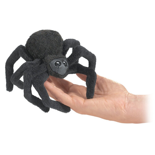 Folkmanis Mini Spider Finger Puppet  Black  1 EA