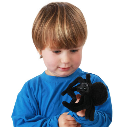 Folkmanis Mini Spider Finger Puppet  Black  1 EA 1