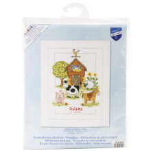 Kit de ponto cruz contado Vervaco na fazenda 8,8"""" x 11,6""""