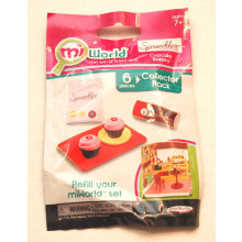 Pacote de colecionador Mi World - Sprinkles Cupcake Bakery - 2 cupcakes 1 prato 1 bandeja 1 mistura de cupcake e 1 camiseta