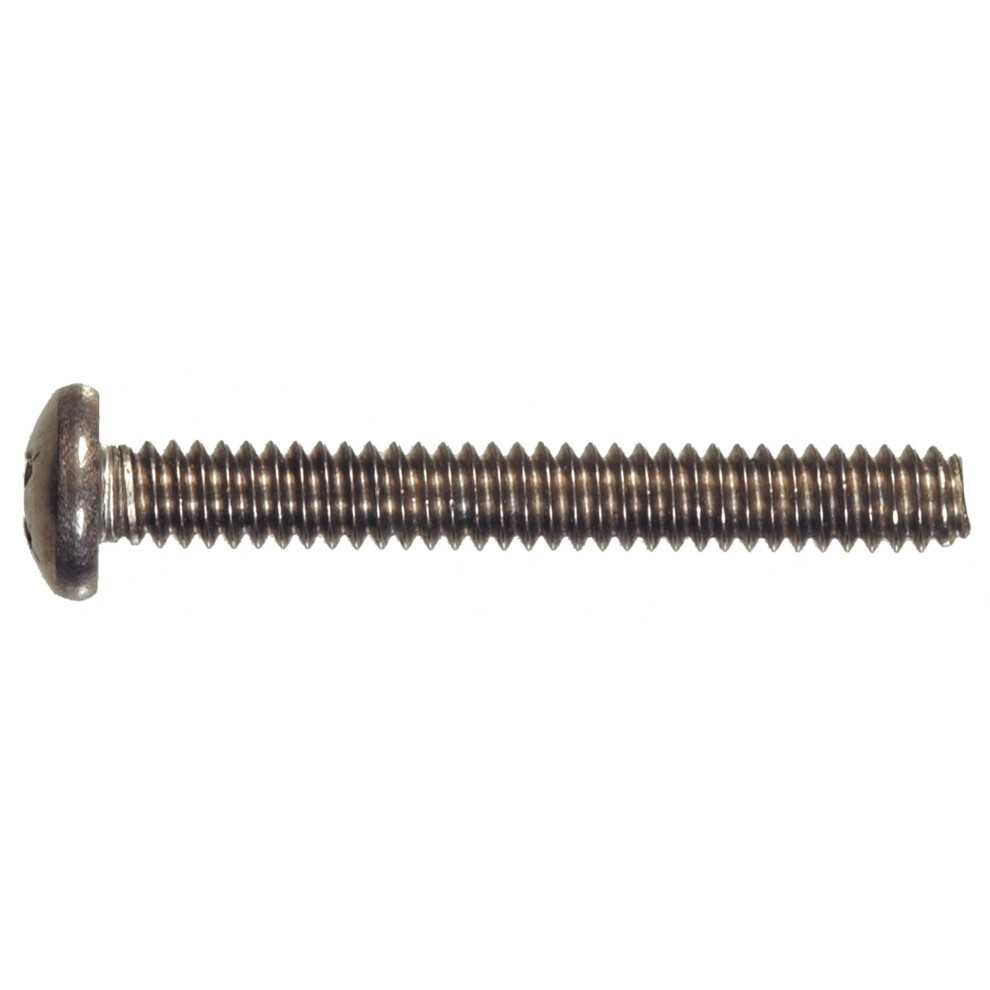 Hillman 4041 10-32 X 2 In. Stainless Steel Pan Head Phillips Machine Screw (8-Pack) 008236170627