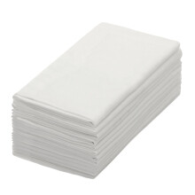 COTTON CRAFT White Dinner Napkins - Set of 12 Classic Pure Cotton Soft Cloth Napkins - Durable Washable Everyday Lunch Brunch Table Restaurant Wedding