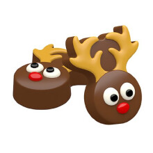 SpinningLeaf Reindeer Sandwich Cookie Chocolate Candy Mold