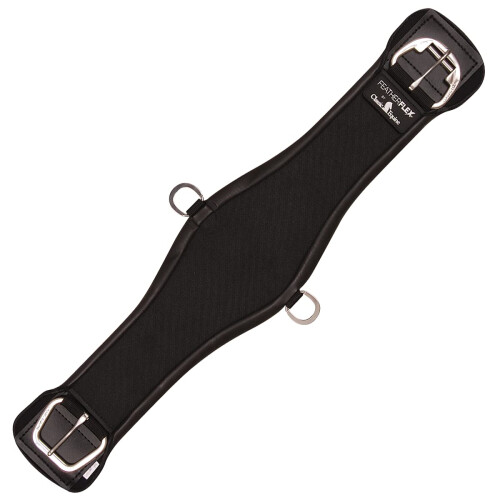 Classic Equine Featherflex Roper Cinch, Sort, 32-inch