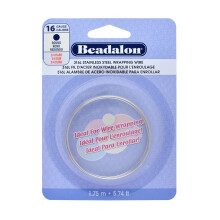 Beadalon 180S-016 316L ruostumattomasta teräksestä valmistettu käärintälanka, 16 gauge pyöreä