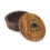 G.B.S Holz Rasierbecher mit Deckel 8,9 cm Durchmesser 2