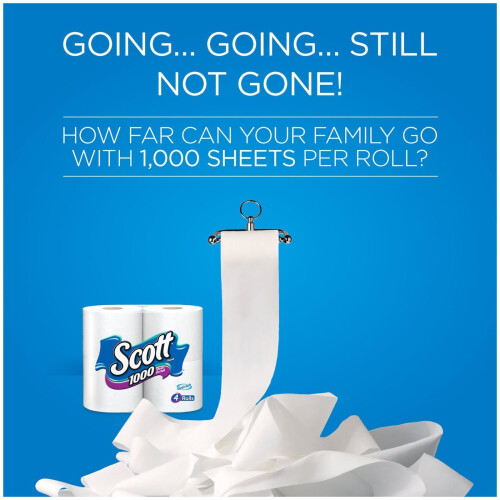 Scott Regular Roll Tissue 1 Ply White 8 Rolls 2