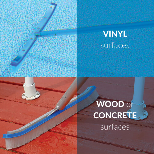 Blue Devil Pool Wall Brush Deluxe med Poly Bristles - 18 """" 1