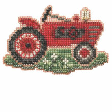 Grandpa's Tractor cu margele cu margele Cross Cross Kit MH184204 Mill Hill 2014 Recoltarea de toamna