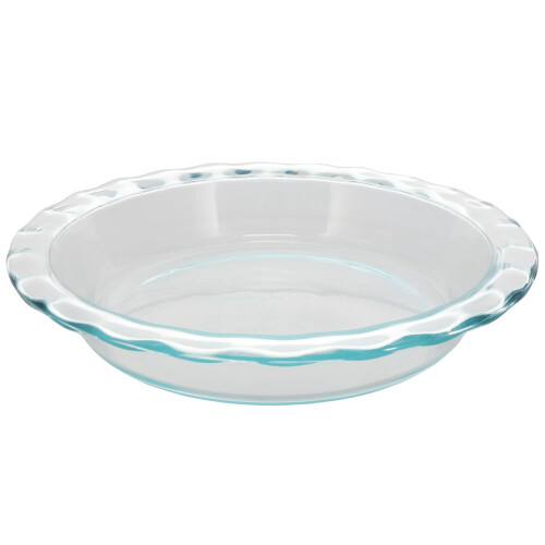 Pyrex Pyrex Easy Grab 9.5 """" Plate de torta de vidro feito nos EUA 1