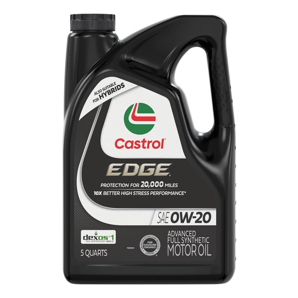 Castrol EDGE 0W-20 Advanced Full Synthetic Motor Oil 5 Quarts