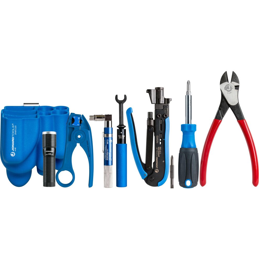 Jonard Tools Tk -82 Zestaw Narzedzi Koncentrycznych - 8 -Czesciowy Zestaw Narzedzi Kablowych Kabli Z Koncentryczna Striptizerka Kablowa RG59 / Rg-image