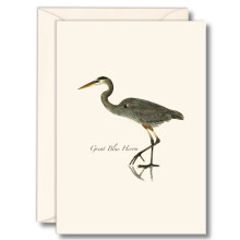 Earth Sky + Water - Ensemble de cartes de vœux Great Blue Heron - 8 cartes vierges avec enveloppes