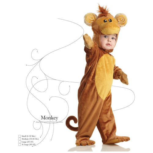 Cute Monkey Costume na Halloween i ubieranie sie - Monkey 1