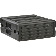 SKB Cases 4U rSeries Standard Roto Molded LLDPE Rack with Flush Carry Handles and Non-Slip Rubber Feet Includes Rack Mount Screws