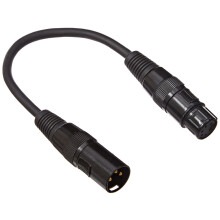 ADJ Products AC5PM3PFM 5P XLR samec - 3P XLR samica k bel, cierny