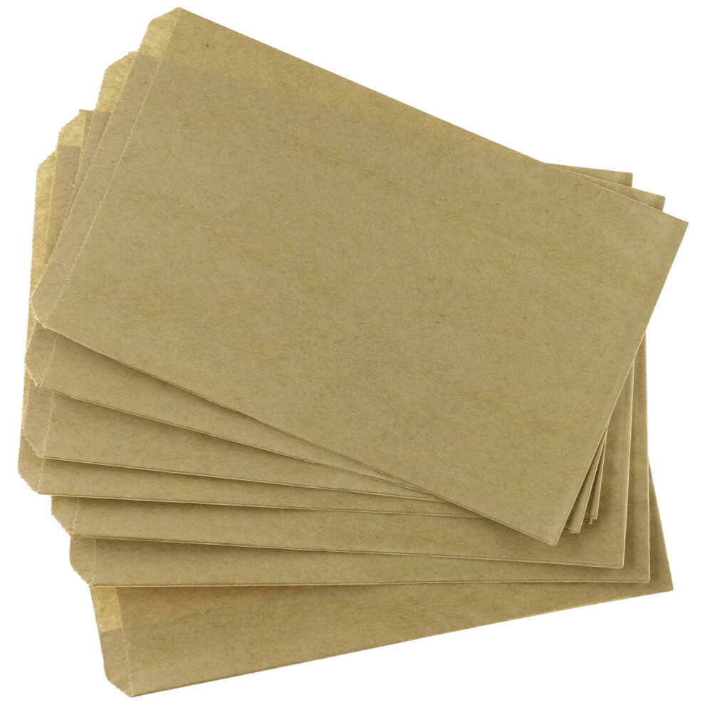 Mijn knutselspullen 200 bruine Kraft-papieren zakken 5 x 7,5 Goed voor snoepbuffetten en merchandise