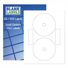 Lege etiketten CD/DVD-etiketten Neato Full Face Compatibele Kleine Middenstijl Rug- en Hoesetiketten Permanente Witte Matte Inkjet- en Laserprinter Ge