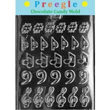 Preegle J006 Musical Music Note Chocolate Candy Mold