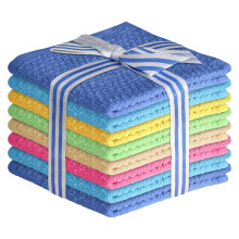 Multicolored Body Wash Cloths Washcloths Set of 8 Multipurpose Cotton Kitchen Washcloths Bathroom Wash Cloths for Face and Body Utility Rags - Soft