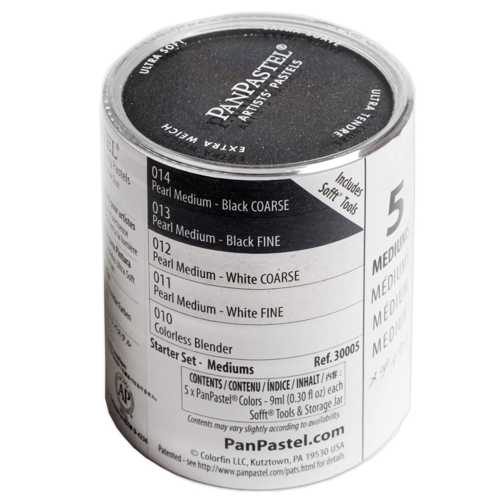 Panpastel Colorfin Ultra Soft Artist Pastel Set 9Ml 5Kg - Pearl Medium-image