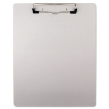 Universal UNV40303 Klemmbrett, 0,5 Zoll, Klemmkapazit t, 8,5 Zoll x 11 Zoll, Hochformat, Kunststoff, geb rstetes Aluminium, Silber