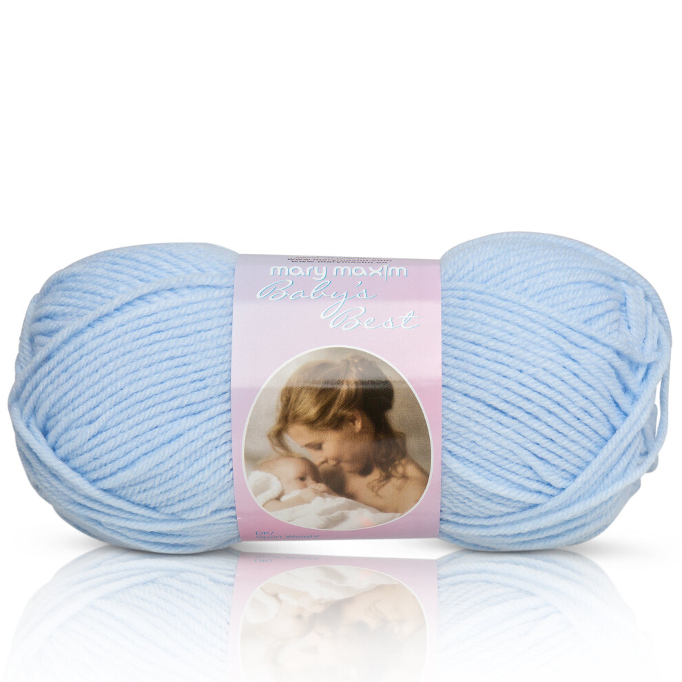Mary Maxim Babys Bestes Garn, Blau | 2 Feines Dk/Sport-Gewicht Babygarn F?R Strick- Und H?Kelprojekte | 70 % Acryl Und 30 % Nylon | 4-F?Dig ? 157-image