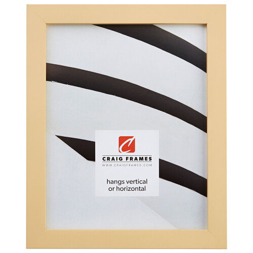 Craig Frames Confetti  Modern Light Yellow Picture Frame  8 x 12 Inch 1