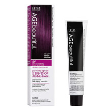 AGE beautiful Permanente Haarfarbe Fl   ssigcreme | 100 % Grauabdeckung | Anti-Aging-Haarfarbe | Biotin f   r dickeres, volleres Haar | Professionell
