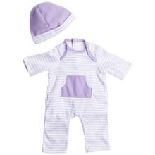 JC Brinquedos | Boutique Berenguer | Roupa de boneca La | Macaco listrado roxo de 2 peas | Lavvel | Maiores de 2 anos | Serve para bonecas de