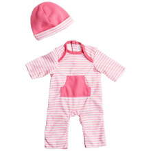 JC Brinquedos | Boutique Berenguer | Roupa de boneca La | Macaco listrado rosa choque de 2 peas | Lavvel | Maiores de 2 anos | Serve para bone