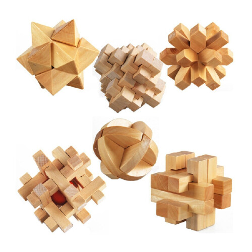 Quebra-cabea de cubo de madeira ULT-unite3D