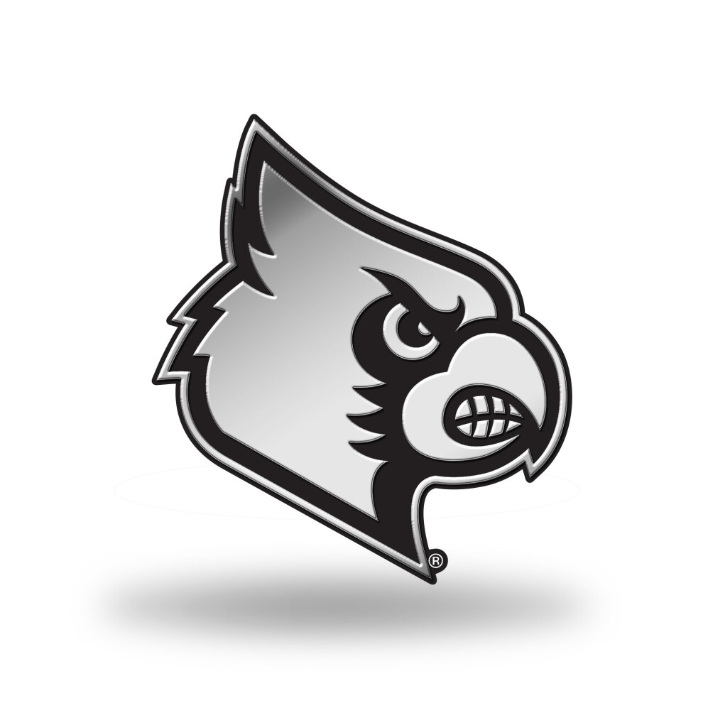 Rico Industries Ncaa Louisville Cardinals Chrome Finished Auto Emblem 3D Sticker 094746802653