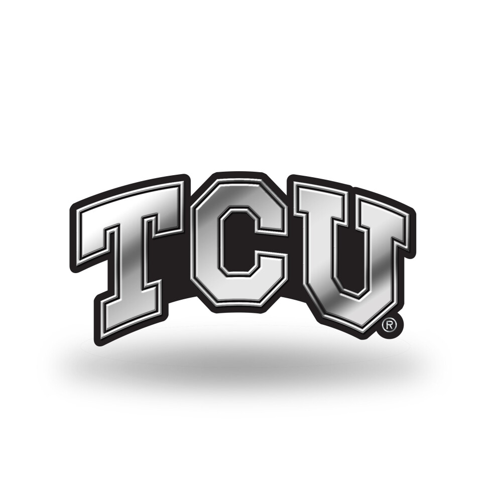 Rico Industries Ncaa Tcu Horned Frogs Chrome Finished Auto Emblem 3D Sticker 094746802837