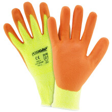 West Chester HVY710HSNF HPPE Skalhandskar - [12-pack] Orange, Gul, Liten, Skum Nitril Handflata