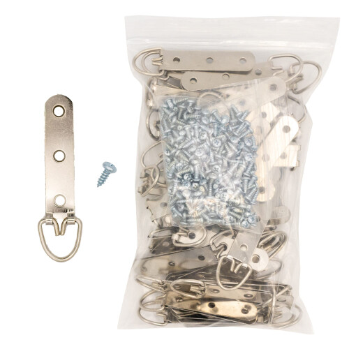 Wiseacresart 10 extra zware 3-gaats D-ring / driehoekige framehanger met schroeven 1