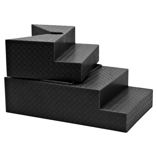 Escalier de luxe noir cassable pour figurines de catch