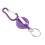 Micro Traders 2 X Chaveiro Retrátil Roxo com Clip Carabiner 3