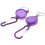 Micro Traders 2 X Chaveiro Retrátil Roxo com Clip Carabiner 1