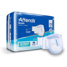 Slip avanzati Attends con linguette per la cura dell'incontinenza negli adulti con nucleo di contenimento Dry-Lock Ultimate Absorbency unisex di