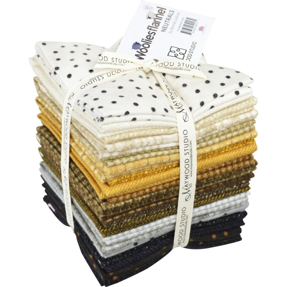 Woolies Flanell Neutrals Fat Quarter-image