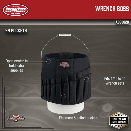 Bucket Boss - Wrench Boss Οργανωτής Εργαλείων για Κάδο (Αρμόζει σε Κάδο 5 Γαλονιών) 2