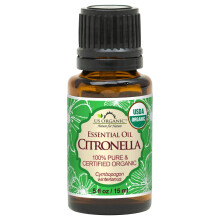 Amerikansk organisk citronella essentiel olie USDA certificeret 100% ren 15 ml forbedrede hætter og dråber - brugt til hudpleje mange DIY -projek