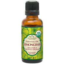 US Organic 100% Pure Lemongrass Essential Oil  USDA Certified Organic  Extracted by Steam Distillation Method  for Hair  Nail Polish Remover  Bees Att