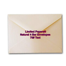 Limited Papers (TM) Φάκελος 4 Bar (3.5/8x5.1/8), Φυσικό Χρώμα, 70 Λίβρες, 100 Φάκελοι