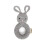 Cheengoo Organic Crocheted Bunny Ring Rattle 1