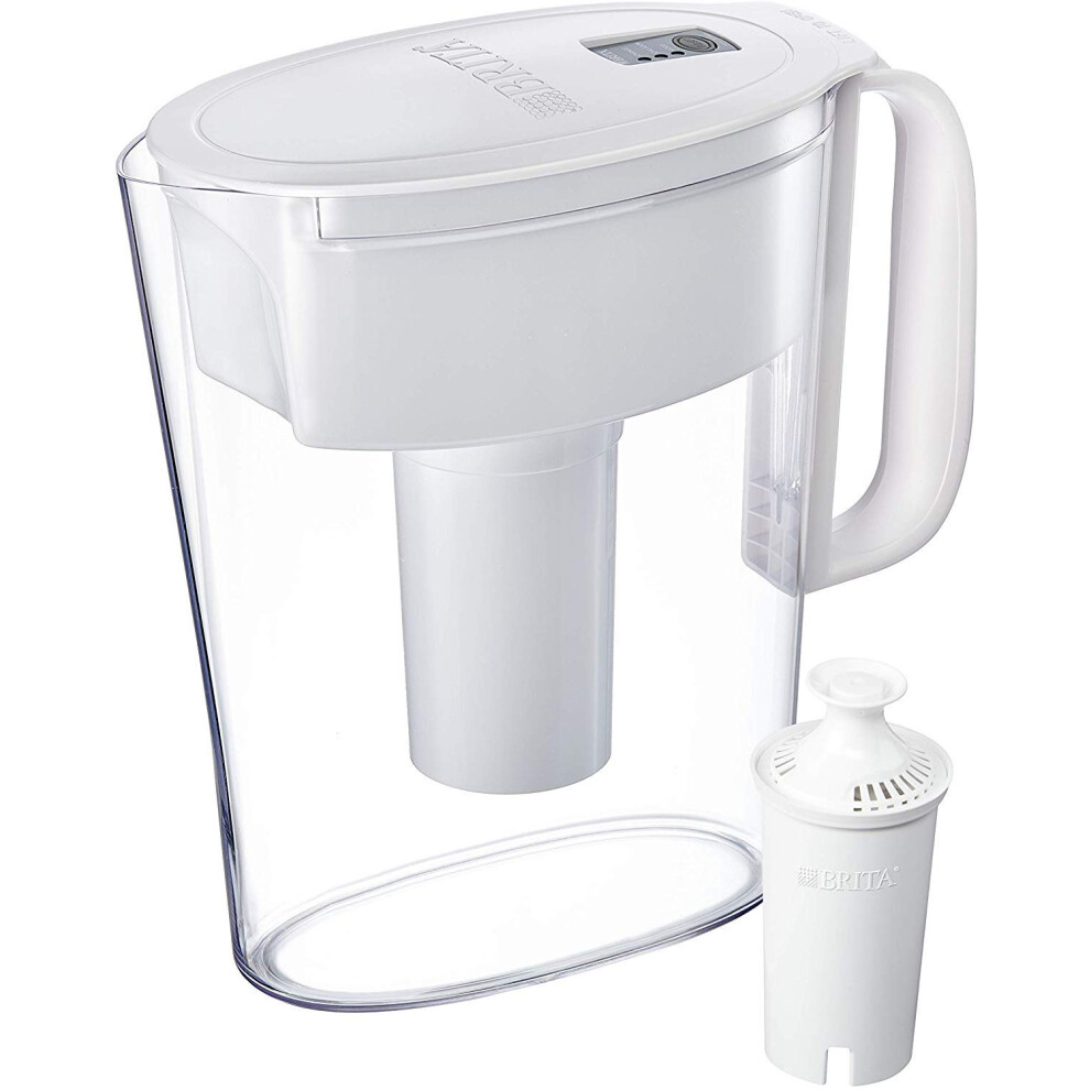 Brita Metro Water Filter Pitcher  BPA-Free Water Pitcher  Replaces 1 800 Plastic Water Bottles a Year  Lasts Two Months or 40 Gallons  Includes 1 Filt