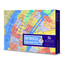 GeoToys Metropuzzle New York City Jigsaw Puzzle 1000 darab Rszletes vrostrkp Fldrajzi rejtvny Kihvst jelento felnott rejtvnyek Szrakoztat