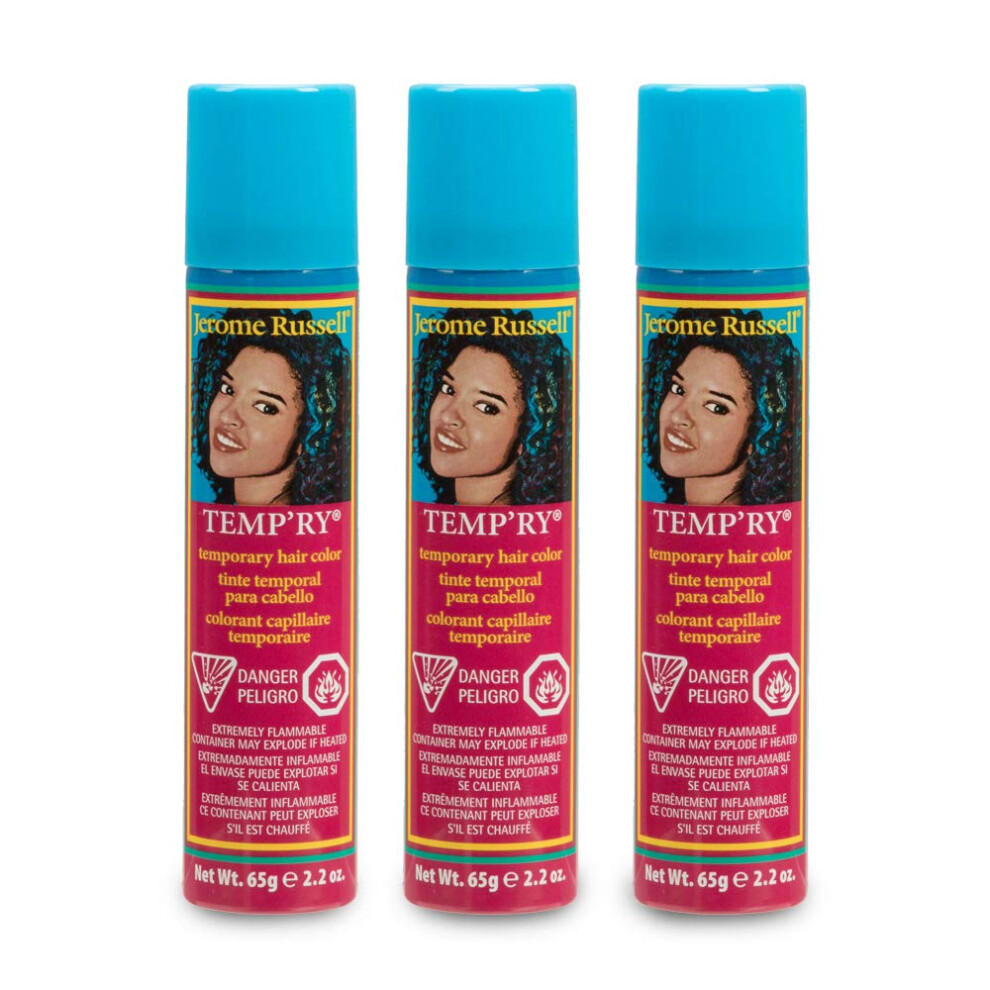 Jerome Russel Blue Jerome Russell Temporary Hair Color Spray, - Intense Spray-On Temporary Hair Color, Fast-Drying, Non-Sticky, Travel Size Hair Dye For Instant Viv