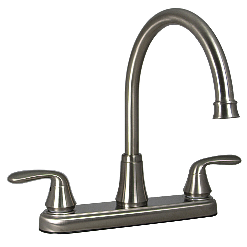 PHOENIX VITAL LIFE Phoenix Faucets PF231402 Two-Handle 8"""" Hybrid Kitchen Faucet with High-Arc Spout - Brushed Nickel